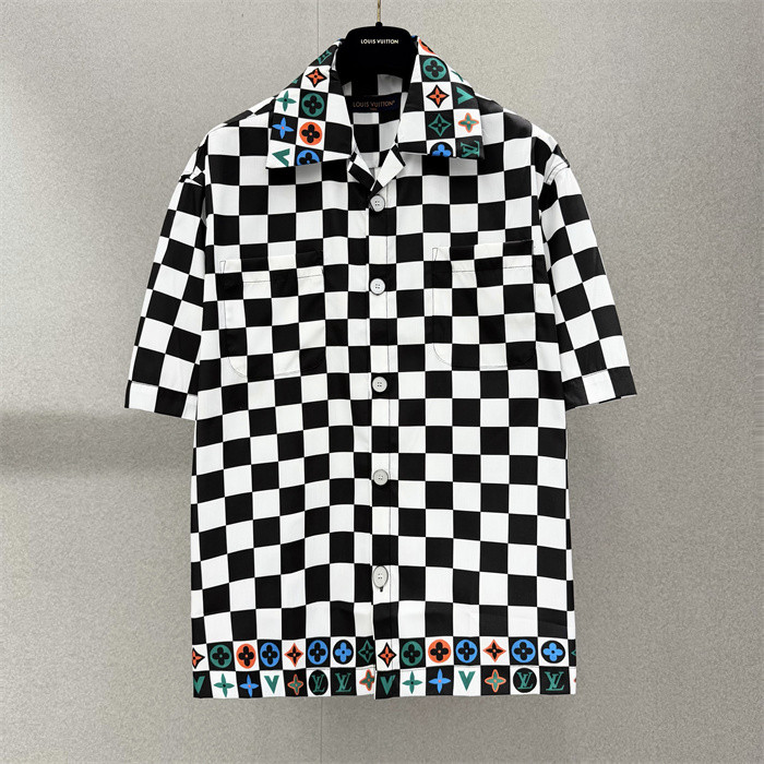 LV Shirt High End Quality-162