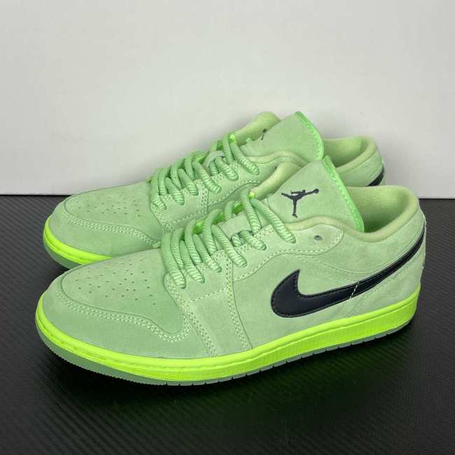 Authentic Air Jordan 1 Low SE  Lime Blast
