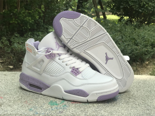 Jordan 4 Retro White purple