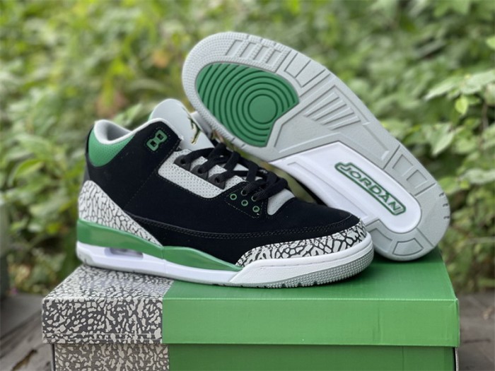 Authentic Air Jordan 3 Pine Green