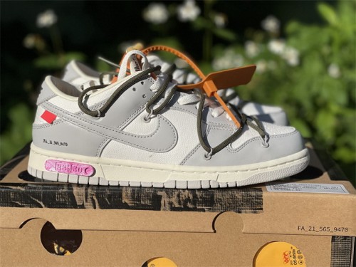 Authentic OFF-WHITE x Nike Dunk Low “The 50” DM1602 124--22
