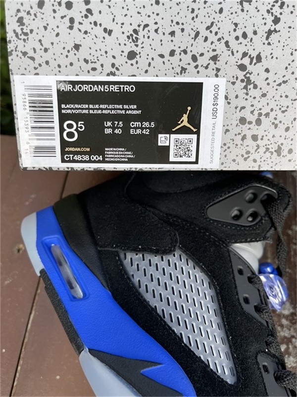 Authentic Air Jordan 5 Racer Blue