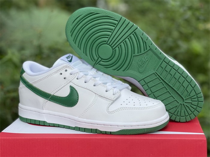 Authentic Nike Dunk Low White Green