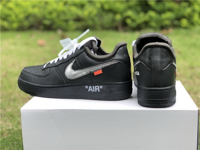 Authentic 2018 Off White x Moma Air Force 1 One Low Black