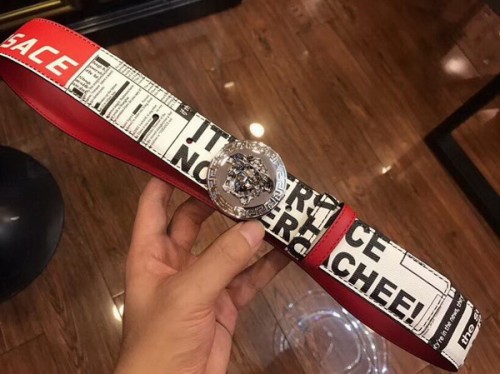 Super Perfect Quality Versace Belts(100% Genuine Leather,Steel Buckle)-251