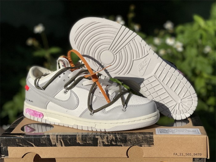 Authentic OFF-WHITE x Nike Dunk Low “The 50” DM1602 124--22