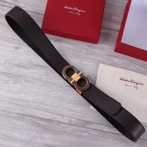 Super Perfect Quality Ferragamo Belts(100% Genuine Leather,steel Buckle)-863