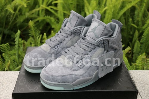 Authentic Kaws x Air Jordan 4 “Cool Grey”