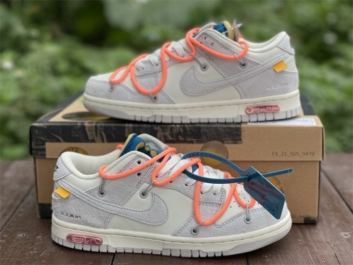 Authentic OFF-WHITE x Nike Dunk Low “The 50” DJ0950 119