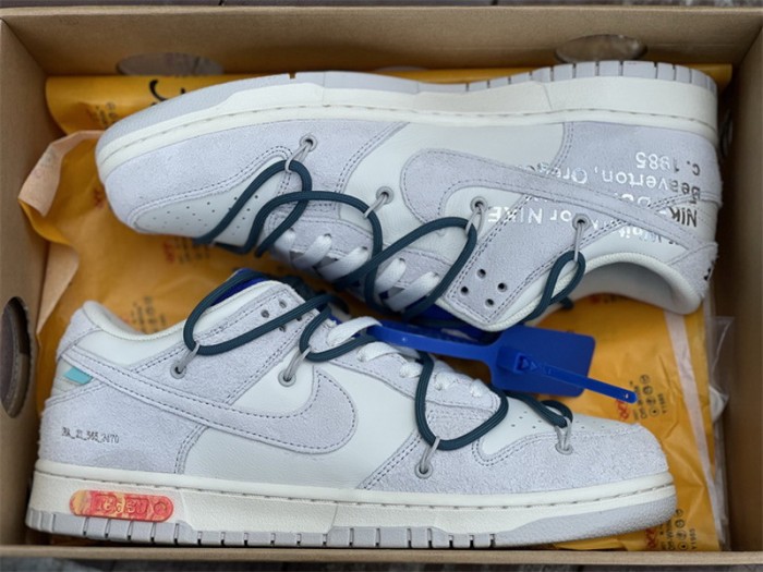 Authentic OFF-WHITE x Nike Dunk Low “The 50” DJ0950 111