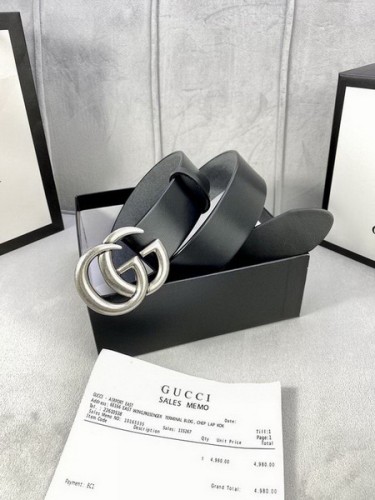 Super Perfect Quality G Belts(100% Genuine Leather,steel Buckle)-2953