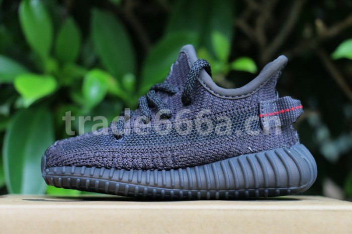 Authentic Yeezy Boost 350 V2 Static Black Kids Shoes