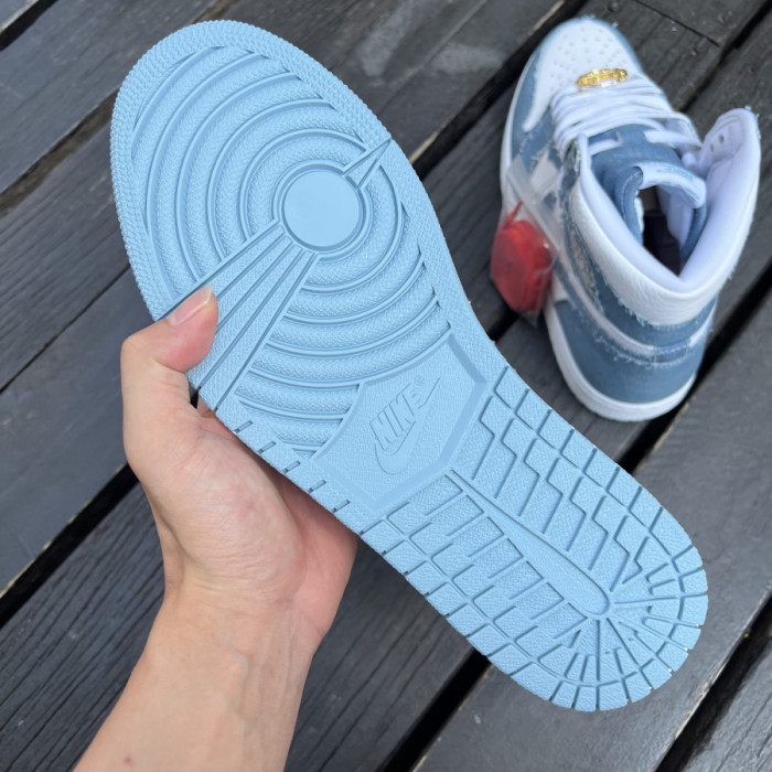 Authentic Air Jordan 1 High OG “Denim”  GS