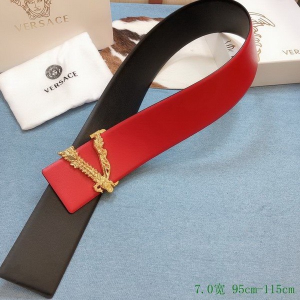 Super Perfect Quality Versace Belts(100% Genuine Leather,Steel Buckle)-782