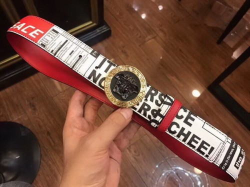 Super Perfect Quality Versace Belts(100% Genuine Leather,Steel Buckle)-253