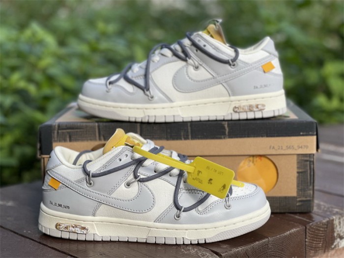 Authentic OFF-WHITE x Nike Dunk Low “The 50” DM1602 105