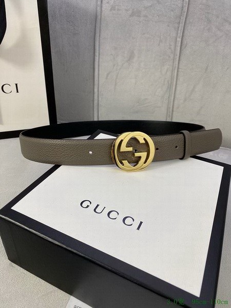 Super Perfect Quality G Belts(100% Genuine Leather,steel Buckle)-3279