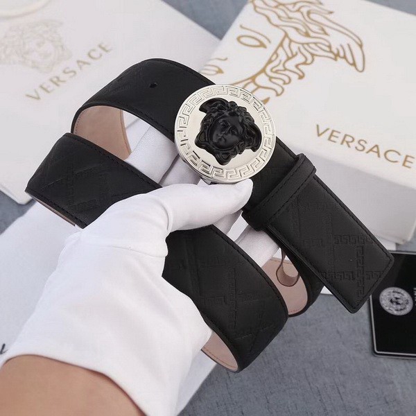 Super Perfect Quality Versace Belts(100% Genuine Leather,Steel Buckle)-583