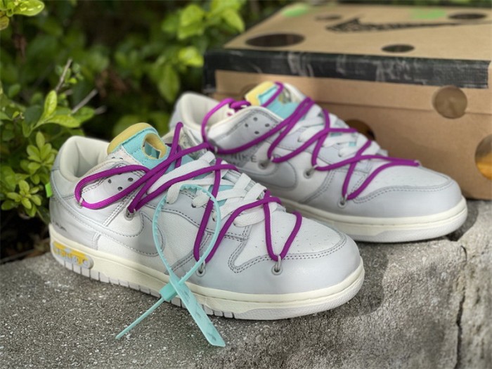 Authentic OFF-WHITE x Nike Dunk Low “The 50” DM1602 100