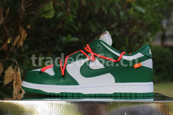 Authentic OFF-WHITE x Nike Dunk Low Green