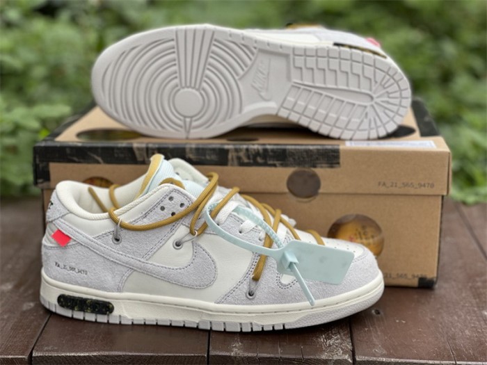 Authentic OFF-WHITE x Nike Dunk Low “The 50” DJ0950-105