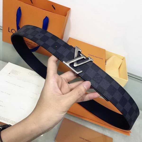 Super Perfect Quality LV Belts(100% Genuine Leather Steel Buckle)-1828