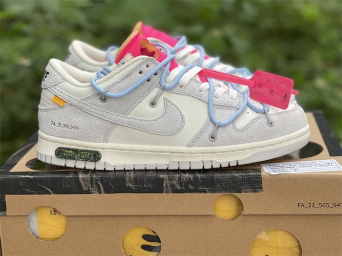 Authentic OFF-WHITE x Nike Dunk Low “The 50” DJ0950-113