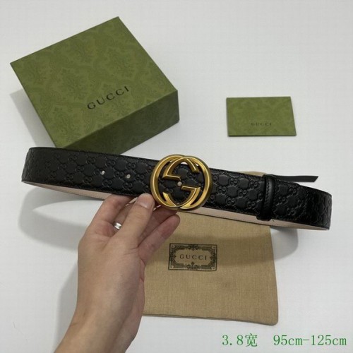 Super Perfect Quality G Belts(100% Genuine Leather,steel Buckle)-3689