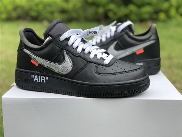 Authentic 2018 Off White x Moma Air Force 1 One Low Black