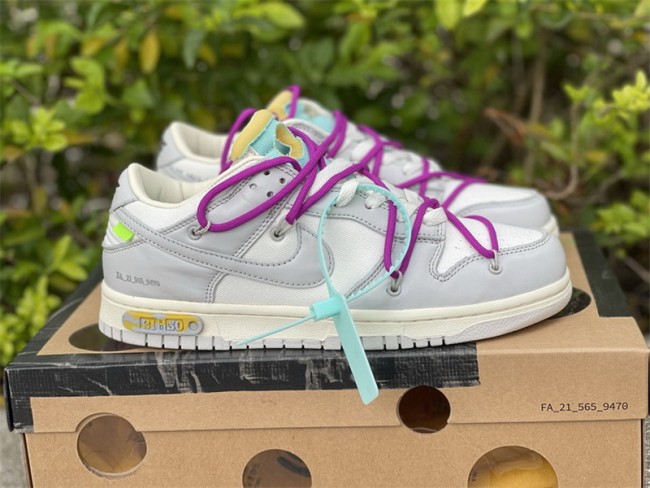 Authentic OFF-WHITE x Nike Dunk Low “The 50” DM1602 100