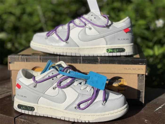 Authentic OFF-WHITE x Nike Dunk Low “The 50” DM1602 125