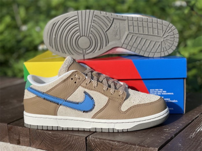 Authentic Size? x Nike Dunk Low Brown