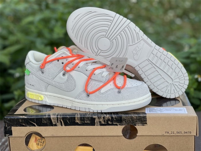 Authentic OFF-WHITE x Nike Dunk Low “The 50” DJ0950 108