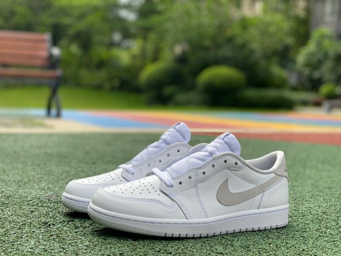 Authentic Air Jordan 1 Low OG “Neutral Grey” GS