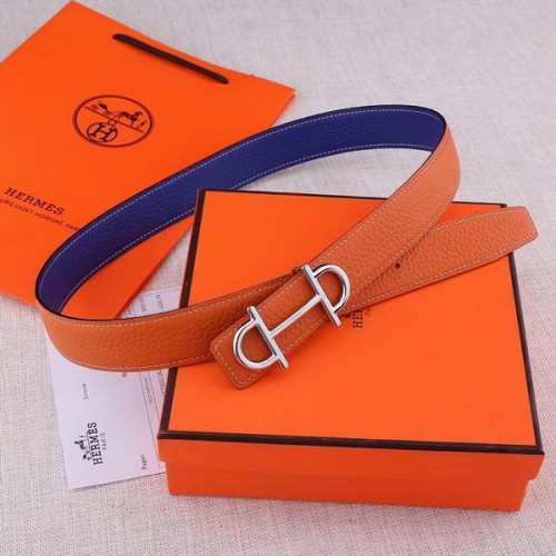 Super Perfect Quality Hermes Belts(100% Genuine Leather,Reversible Steel Buckle)-635