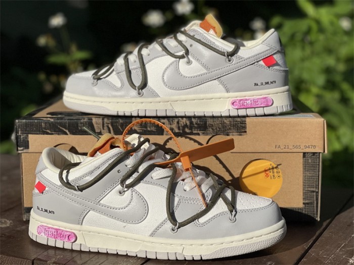 Authentic OFF-WHITE x Nike Dunk Low “The 50” DM1602 124--22