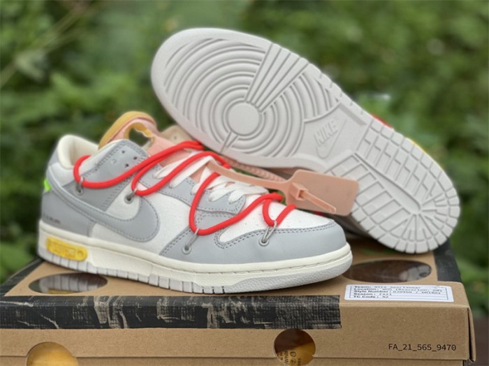 Authentic OFF-WHITE x Nike Dunk Low “The 50” DM1602 110