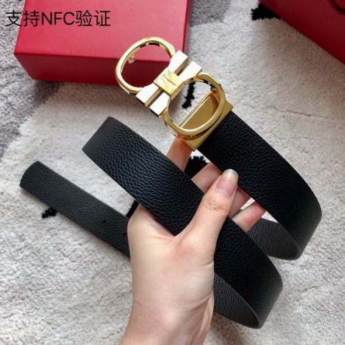 Super Perfect Quality Ferragamo Belts(100% Genuine Leather,steel Buckle)-1093