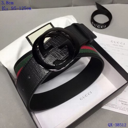 Super Perfect Quality G Belts(100% Genuine Leather,steel Buckle)-3857