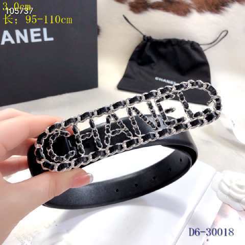 Super Perfect Quality CHNL Belts(100% Genuine Leather,steel Buckle)-204
