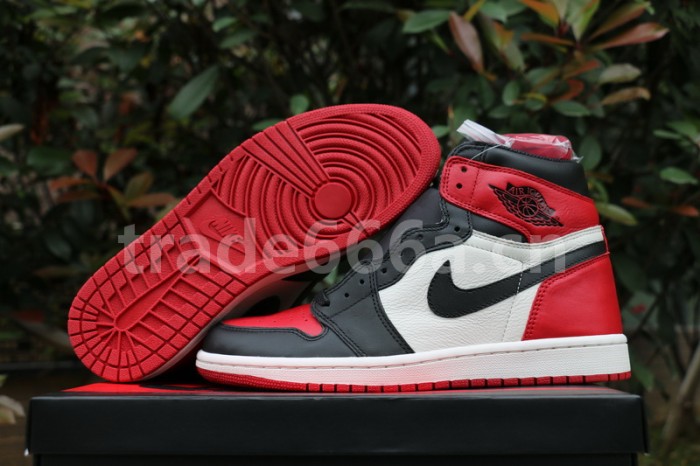 Authentic Air Jordan 1 Retro High OG “Bred Toe”
