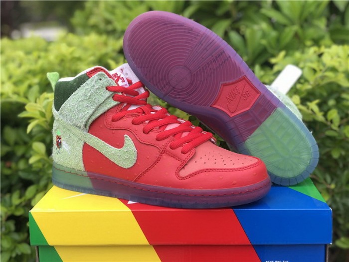 Authentic Nike SB Dunk High “Strawberry Cough”