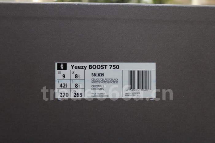 Authentic AD Yeezy 750 Boost “Black” Final Version (with receipt)