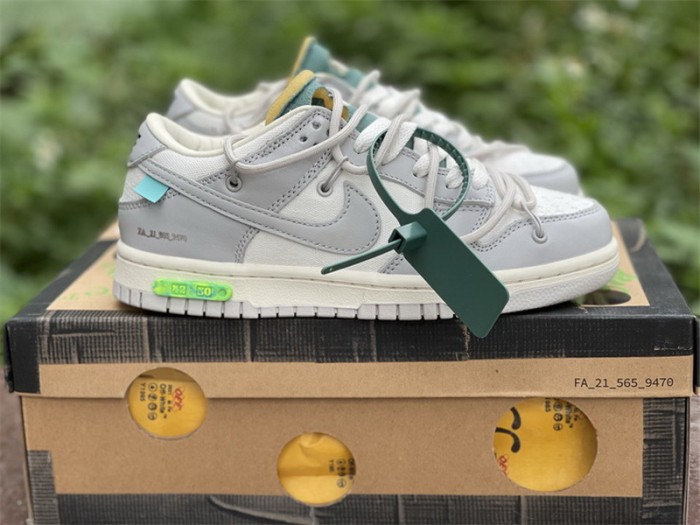 Authentic OFF-WHITE x Nike Dunk Low “The 50” DM1602 117