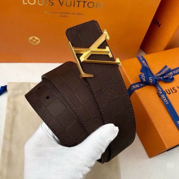 Super Perfect Quality LV Belts(100% Genuine Leather Steel Buckle)-2161