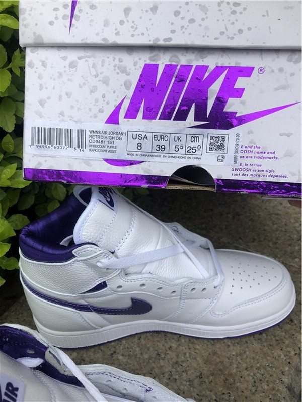 Authentic Air Jordan 1 High OG WMNS “Court Purple”