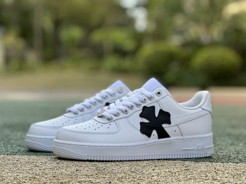 Authentic Chrome Heart x Air Force 1 Low White