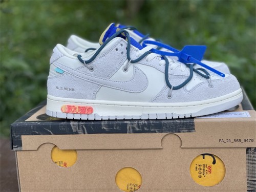 Authentic OFF-WHITE x Nike Dunk Low “The 50” DJ0950 111