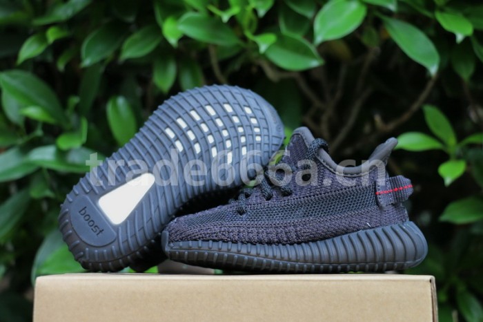 Authentic Yeezy Boost 350 V2 Static Black Kids Shoes