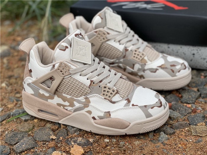 Authentic Aleali May x Air Jordan 4 “Camo” GS